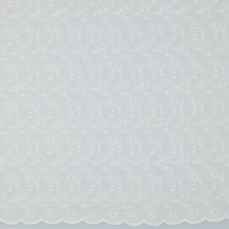 Coton brodé Eglantine