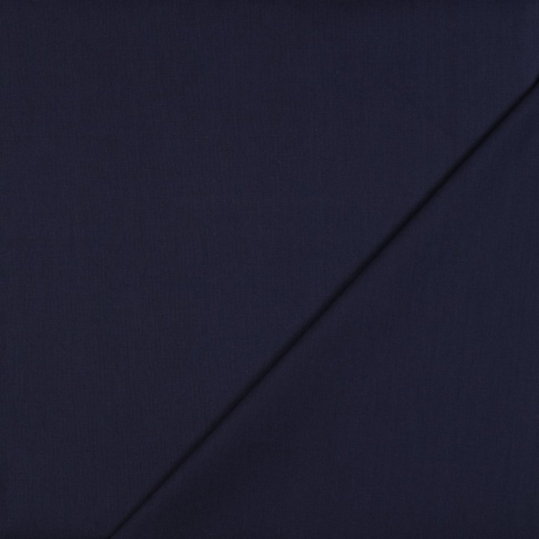 Popeline de coton marine