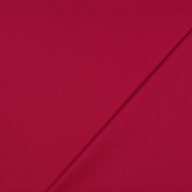 Popeline de coton cerise