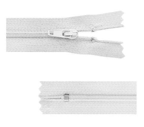 Fermeture à glissière blanc