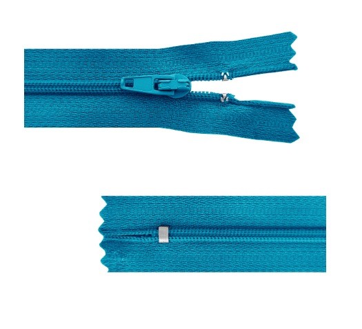 Fermeture à glissière Bleu perruche