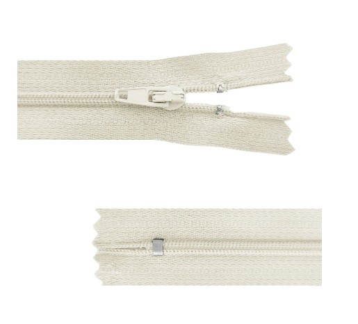 Fermeture à glissière Ecru