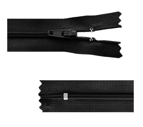 Fermeture à glissière Noir