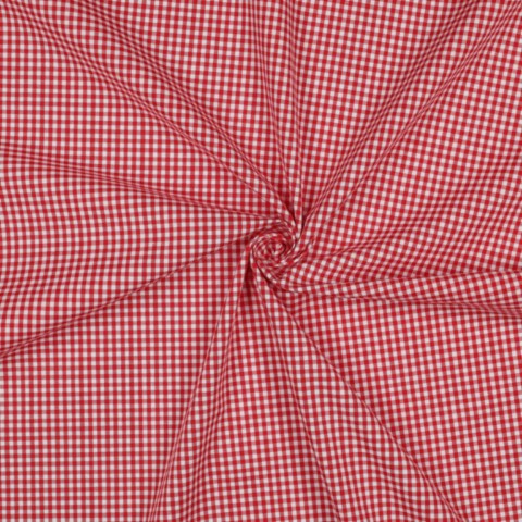 Popeline de coton Emilie - Rouge