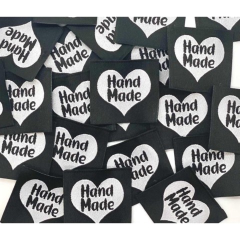 Etiquette Hand made noir