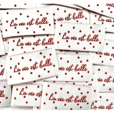 Etiquette La vie est belle