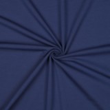 Jersey coton uni Bleu