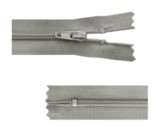 Fermeture à glissière Gris clair