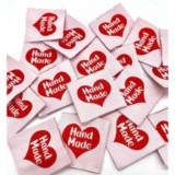 Etiquette Hand made rouge